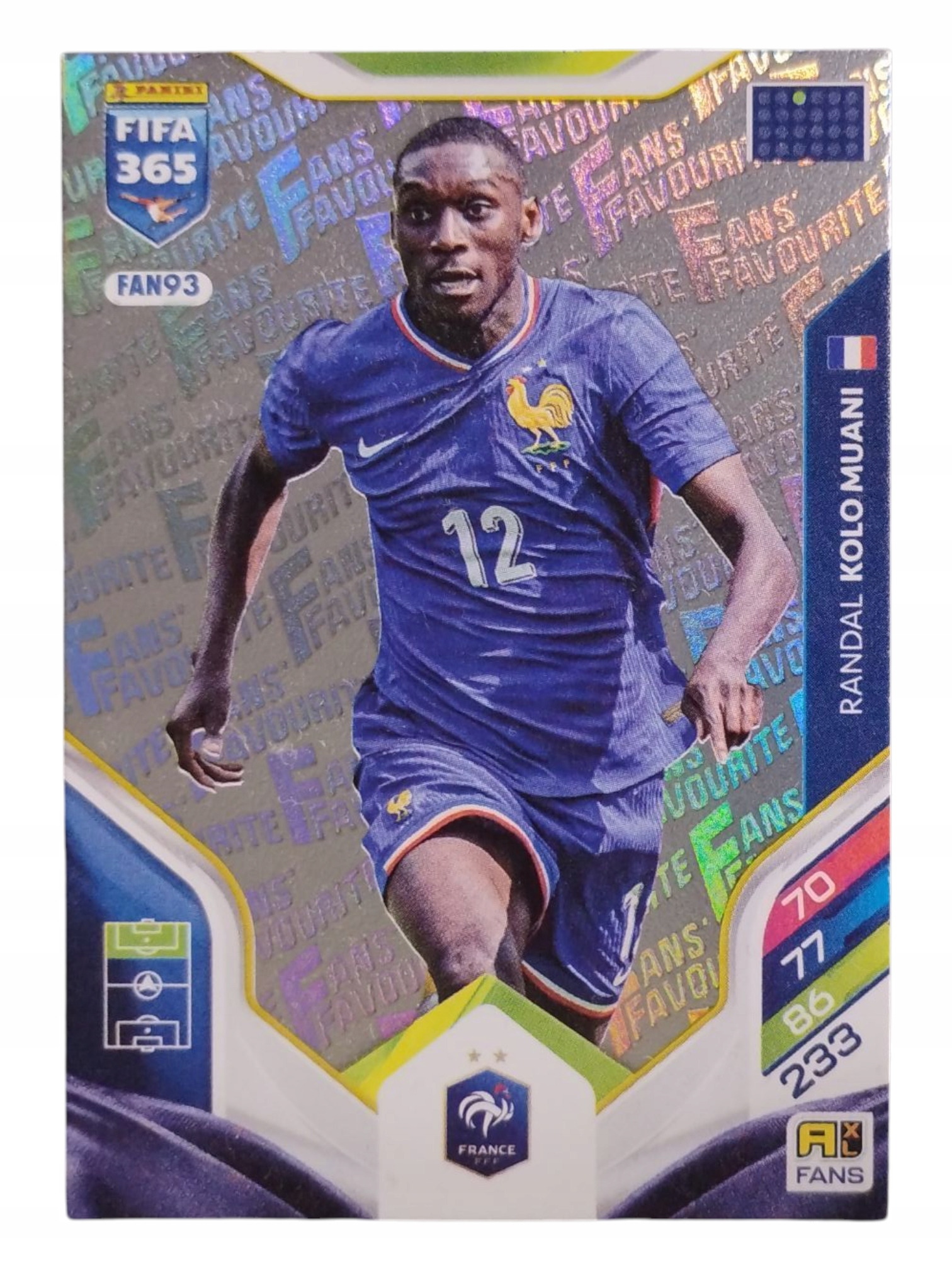 Panini Fifa 365 2026 Fans Favourite Randal Kolo Muani Francja FAN93