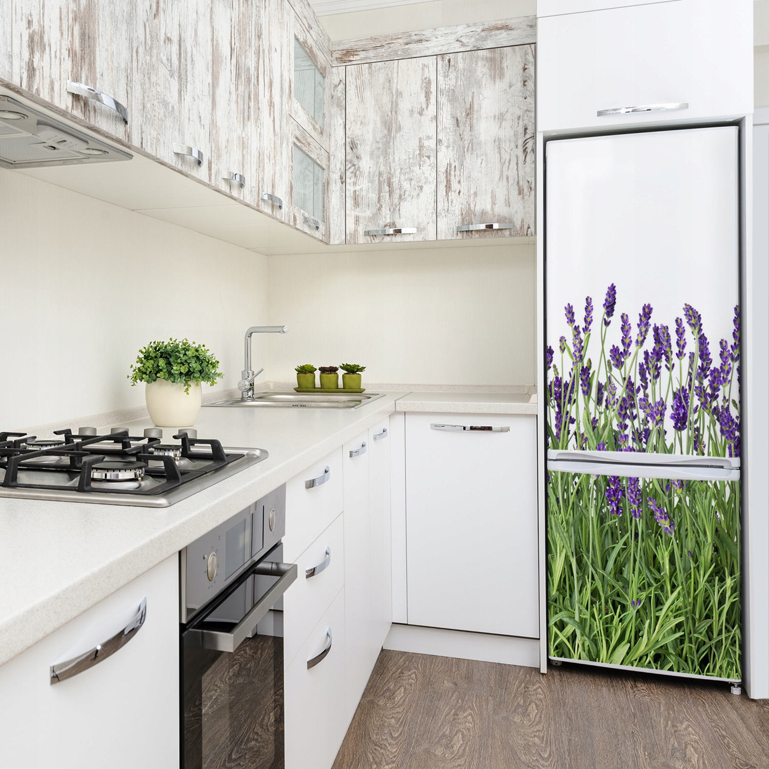 Foto Naklejka Tapeta lodówkę Pole lawendy 70x190 Marka Coloray