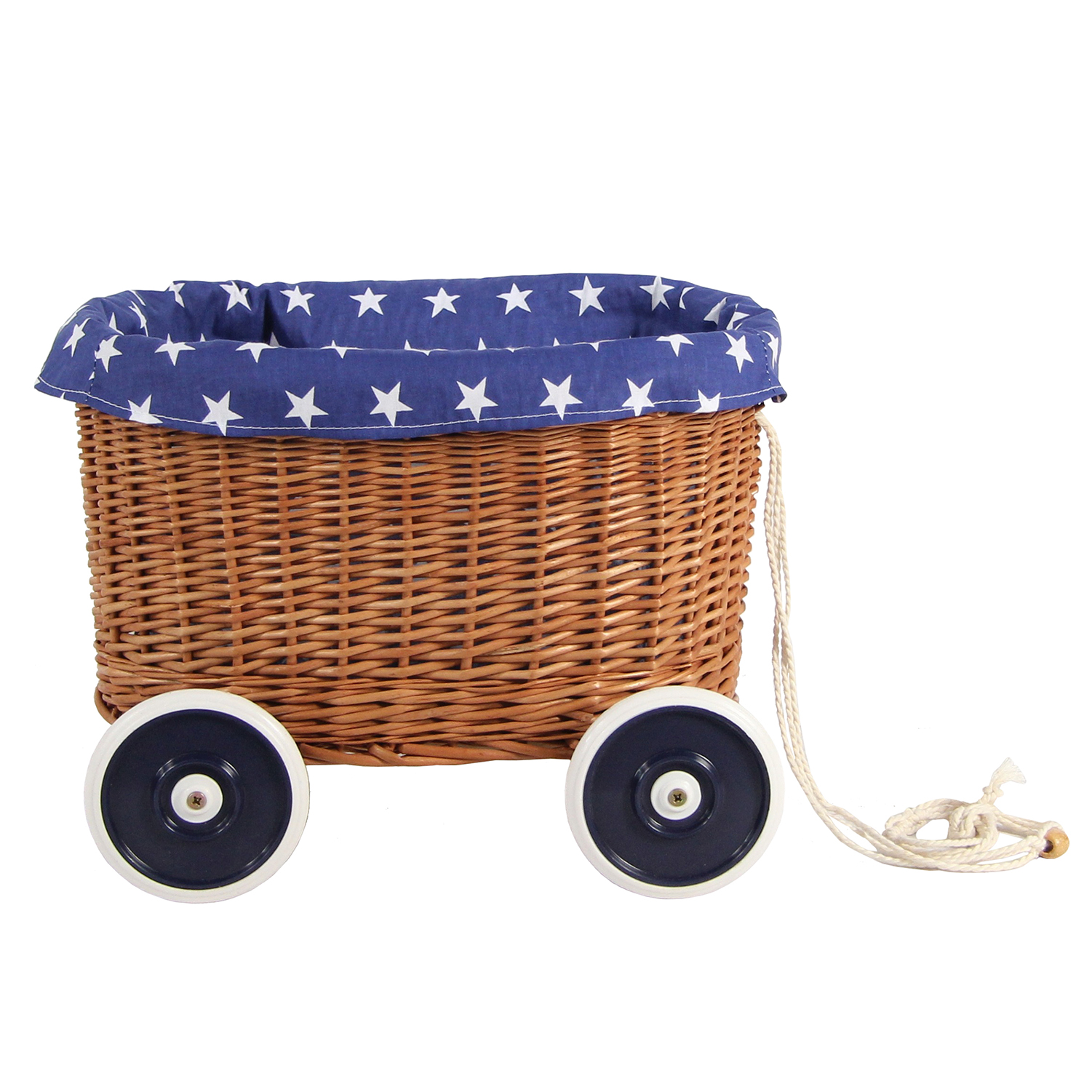 Wiklinowy wózek dla chłopca Eco Line Mini