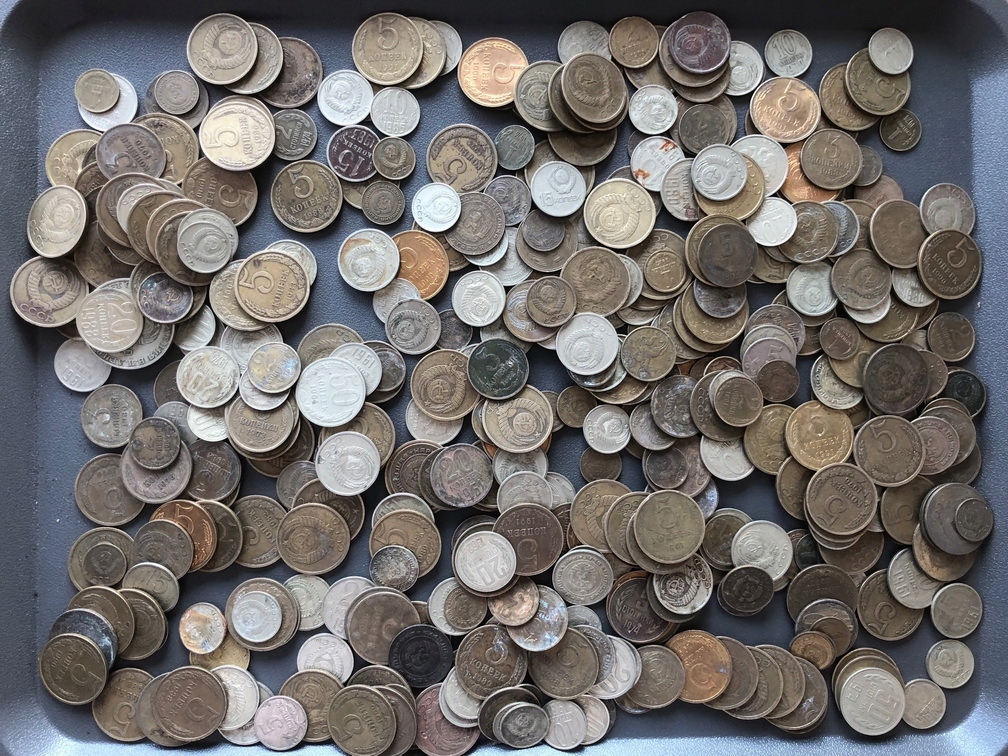 ZSRR/Rosja zestaw 1 kg monet