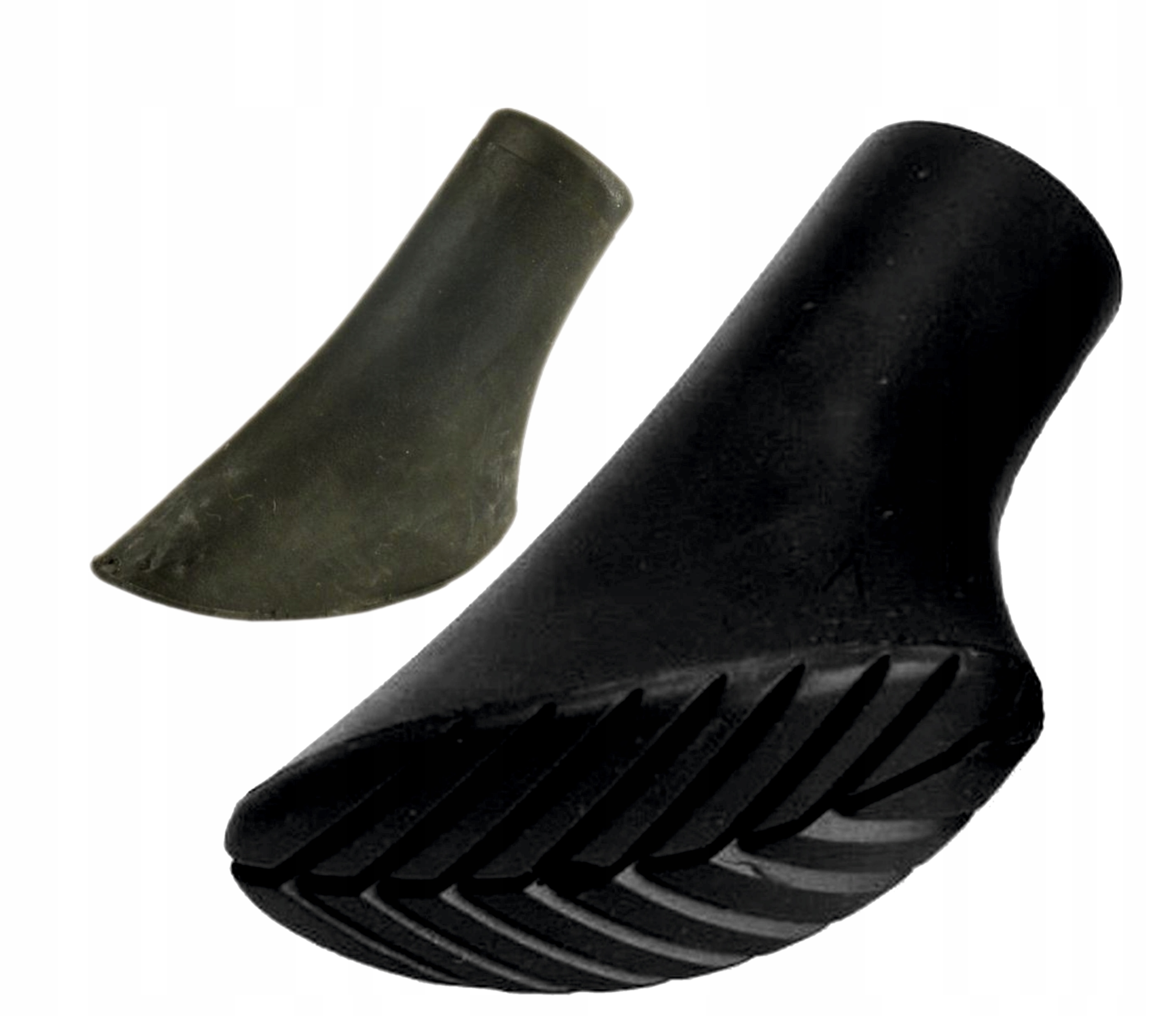 BUCIKI KOŃCÓWKI STOPKI NAKŁADKI NORDIC WALKING DO KIJKÓW 10SZTUK Kolor dominujący czarny