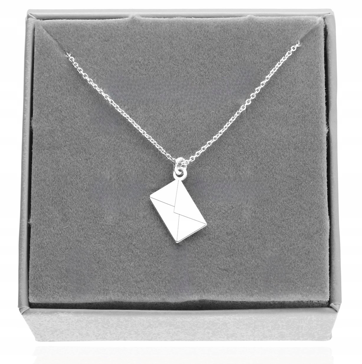 Stříbrný náhrdelník obálka dopis Gravírování celebrita stříbro 925 60 cm