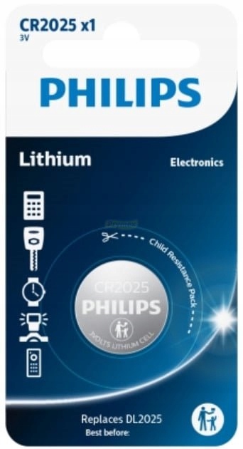 

Philips Bateria Litowa CR2025 3V 1 szt