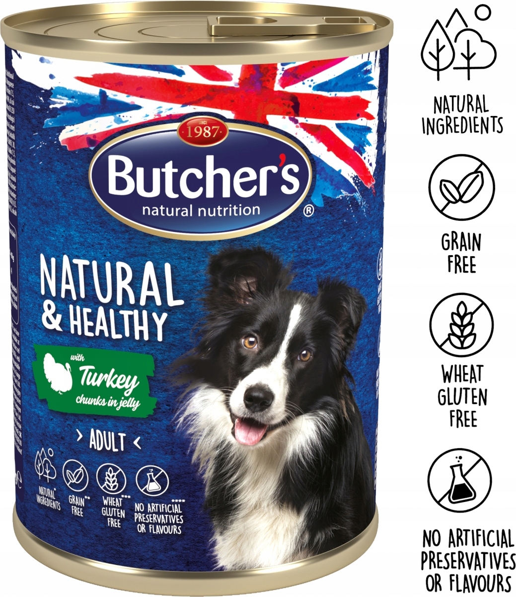 

Butchers 5642 Dog Natural Healthy Gelle Indyk 400g