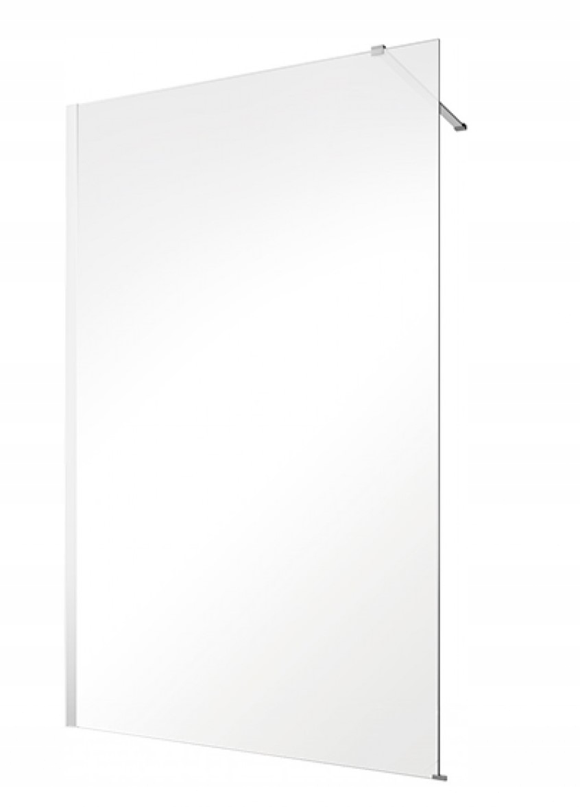Ścianka Eco-n 90 chrom prysznicowa szyba Walk-in Besco