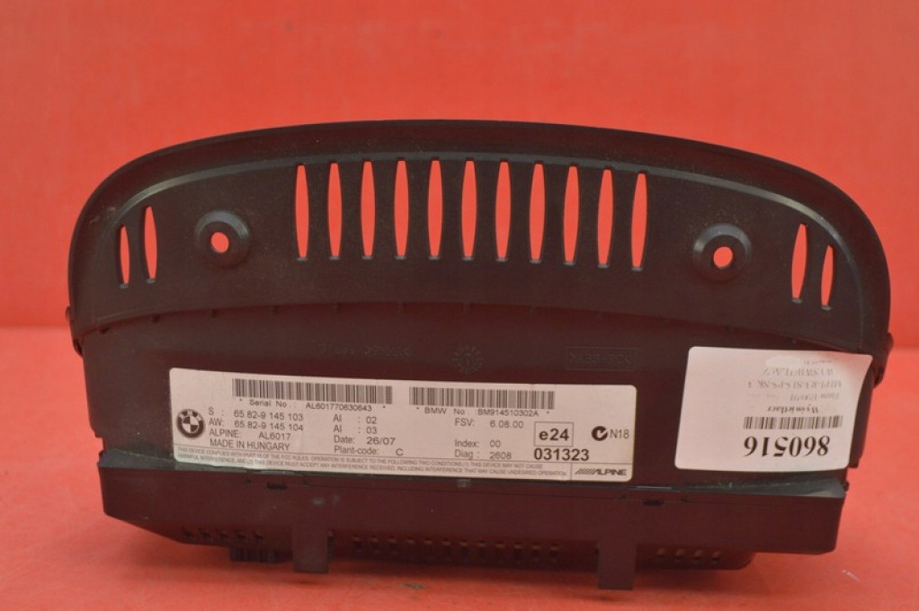 Bildschirm, der Navigation 9145103 BMW E93 E92 04-10