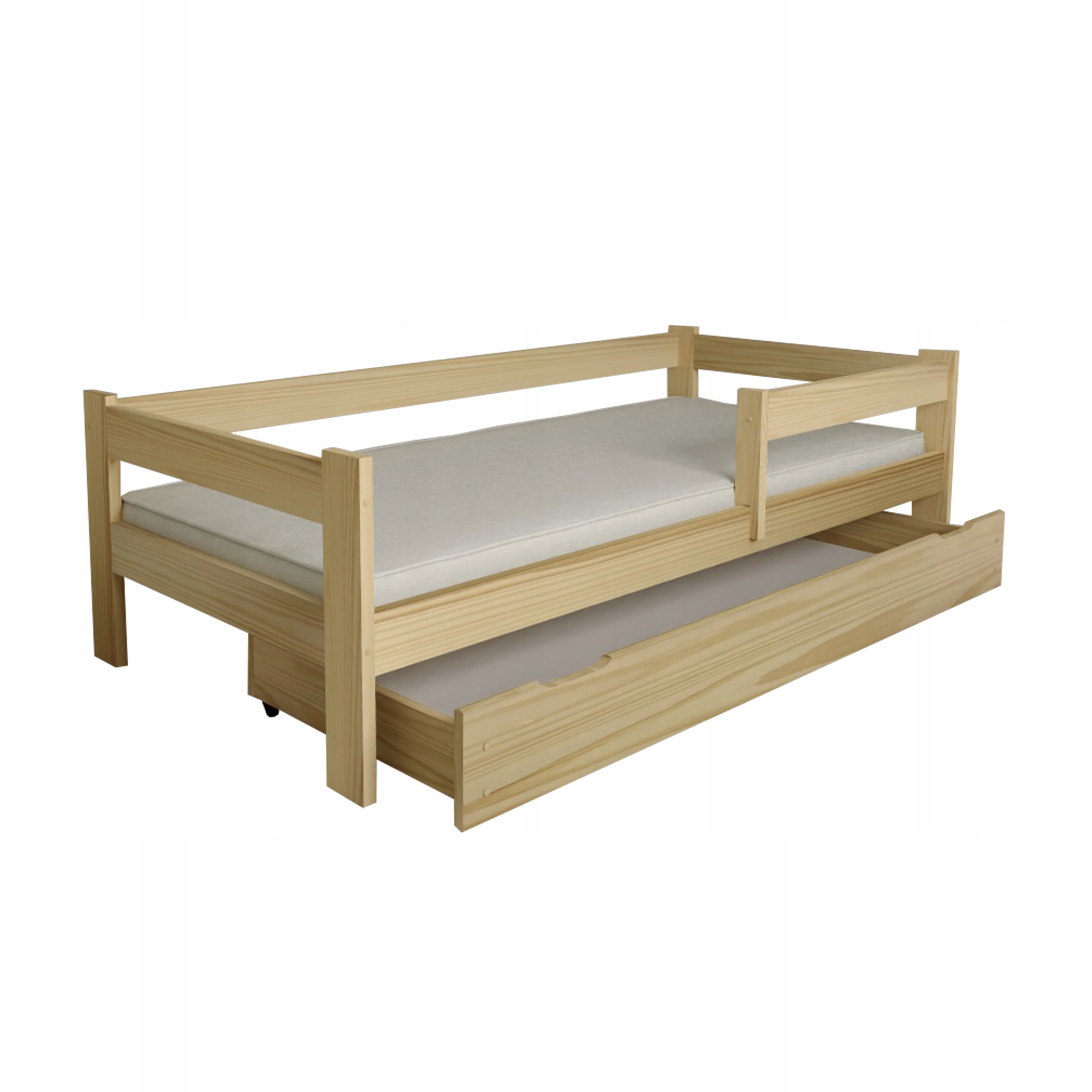 Dětská Postel Ala 80x160 Borovice Šuplík Rošt Bonus Dřevěný