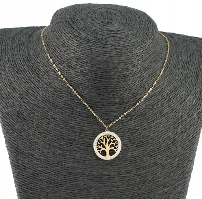 

Naszyjnik Złoty Drzewko Szczęścia Stal 316 L