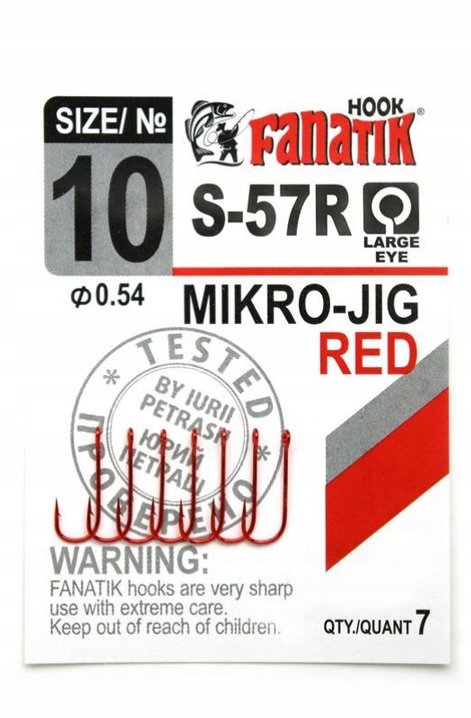 

Fanatik Haczyk S-57R-10/13mm 7szt Mikro-Jig Red