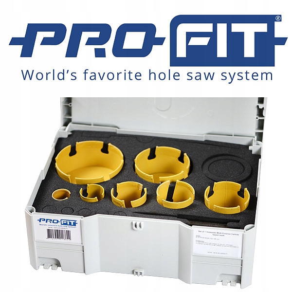 Zestaw otwornic Profit 35-133 mm 091835133DSCT4 Marka Pro-Fit