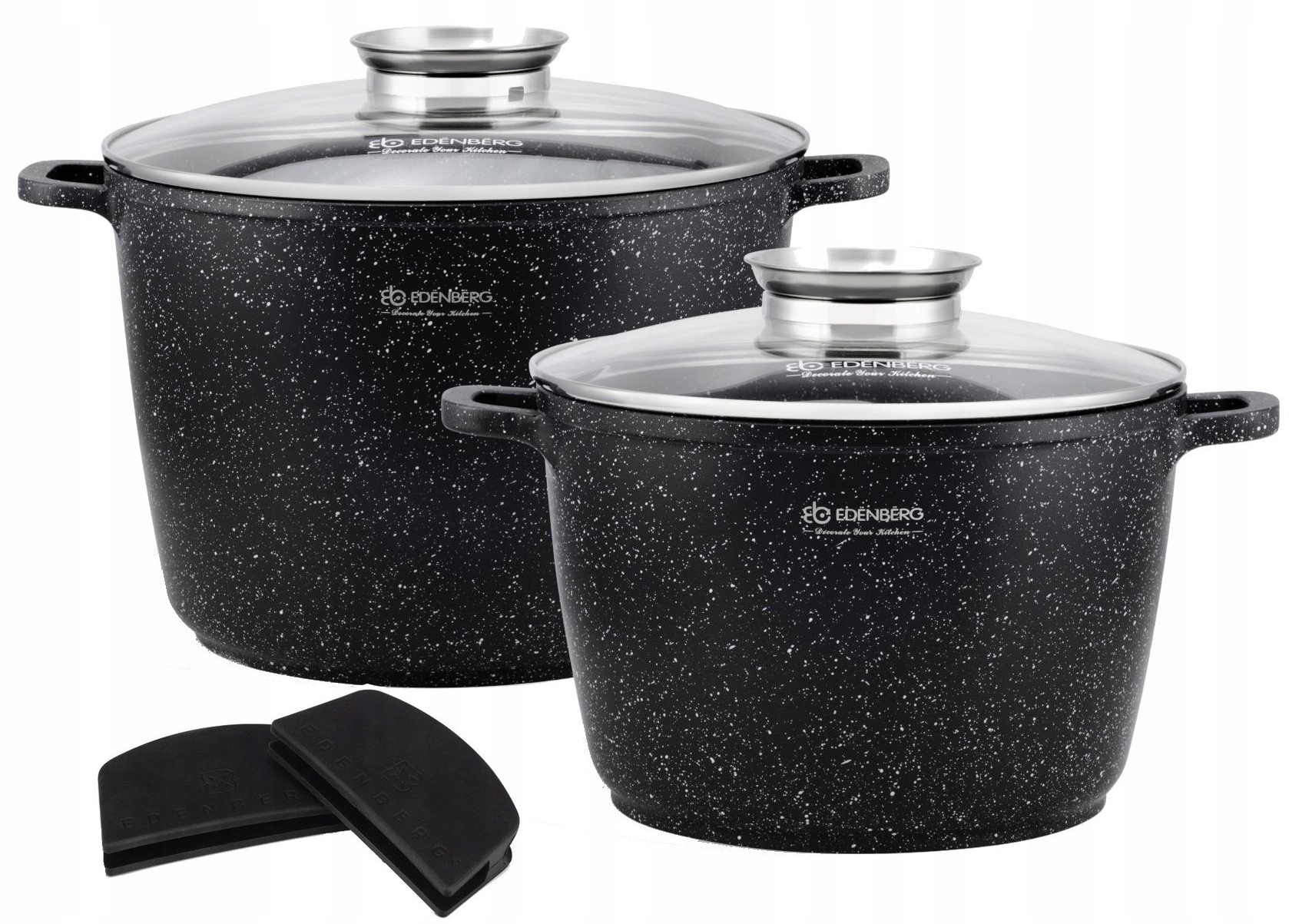 

2x Garnek 10/6.2 L Powłoka Marmurkowa Indukcja Gaz