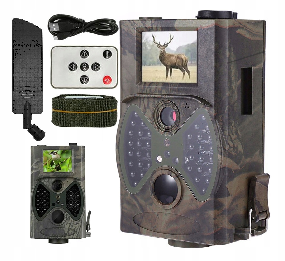 Fotopułapka Kamera Leśna Suntek HC-300M Sim Gsm Mms Hd szeroki kąt Pir 100°