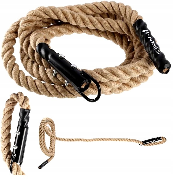 5 metrů 38 mm Jutové lano pro lezení Tréninkové lezení pro zavěšení