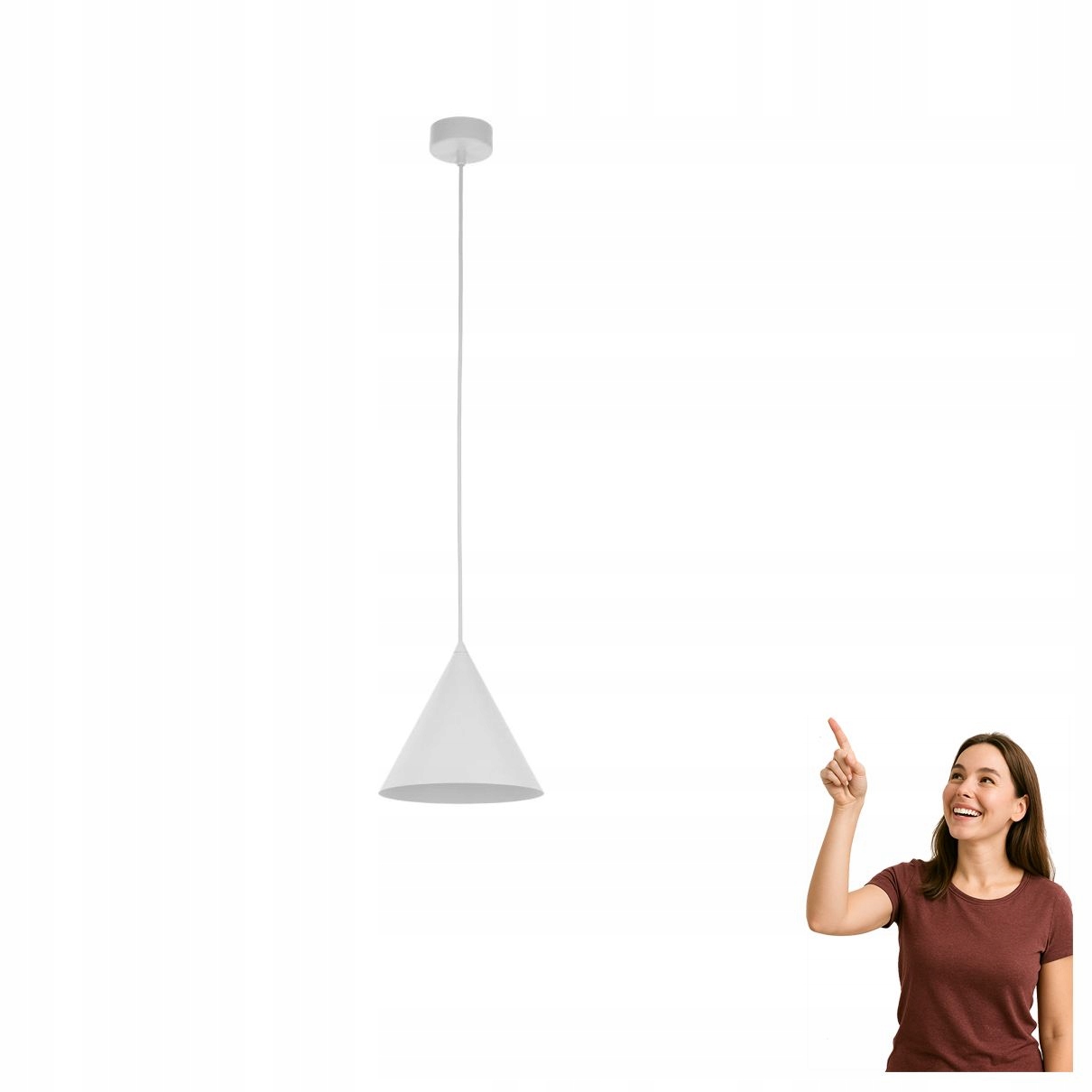 Závěsná lampa Cono White 10007 Tk Lighting