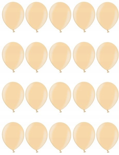 

Balony Brzoskwiniowe 25cm Metaliczne 20szt na ślub