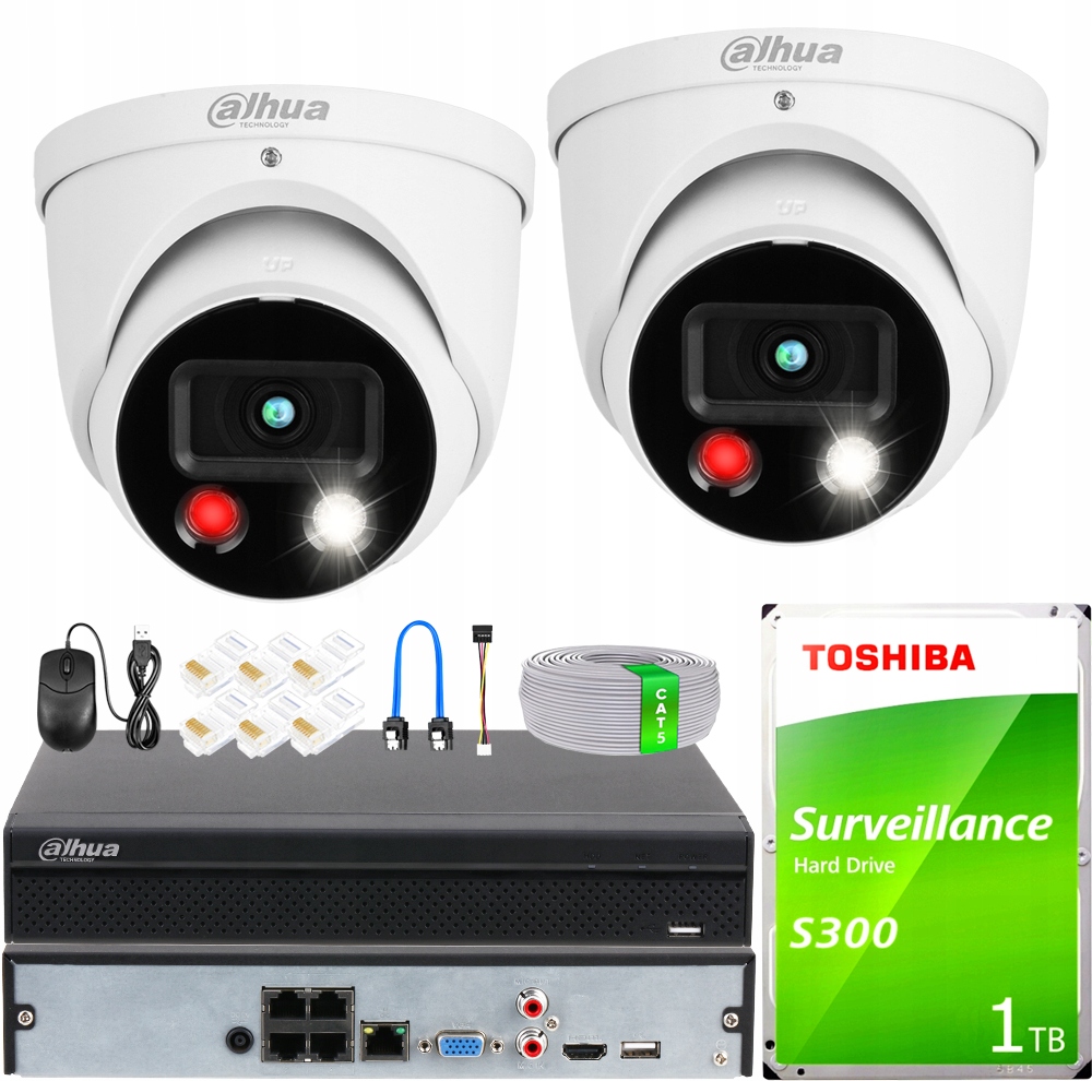 Ip monitorovací sada pro rozšíření 2 kamer 5Mpx TIoC 4CH PoE rekordér