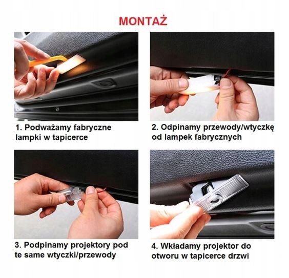 AUDI LED LOGO HD PROJEKTOR A3 A4 A5 A6 A8 Q3 Q5 Q7 Numer katalogowy producenta A1-26