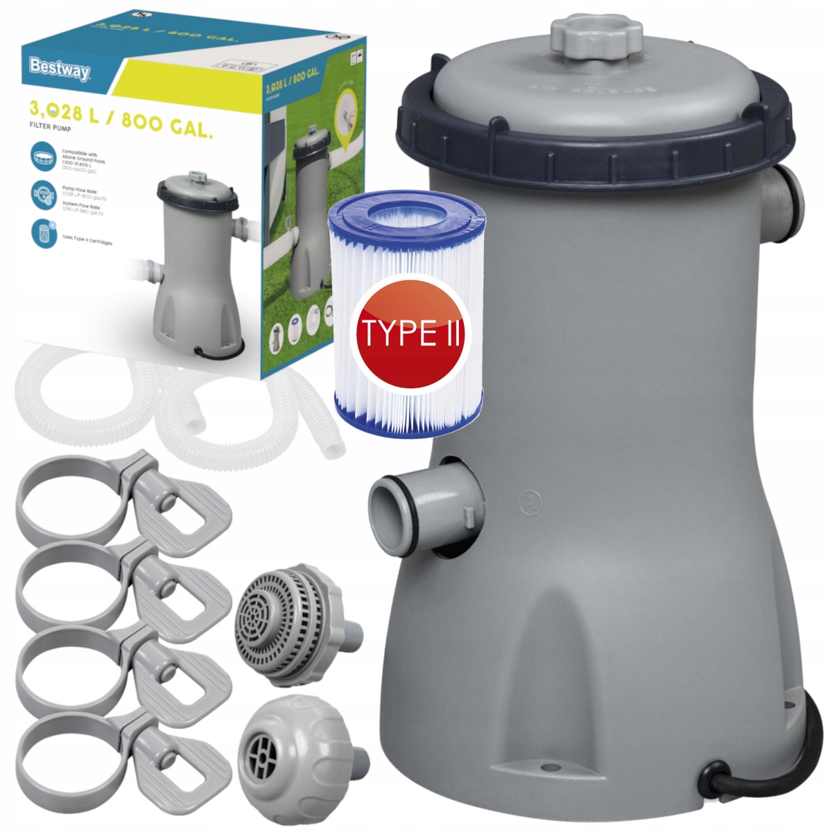 Filtrační Čerpadlo pro bazénovou vodu filtr Typ II Bestway 58386 Model 2026