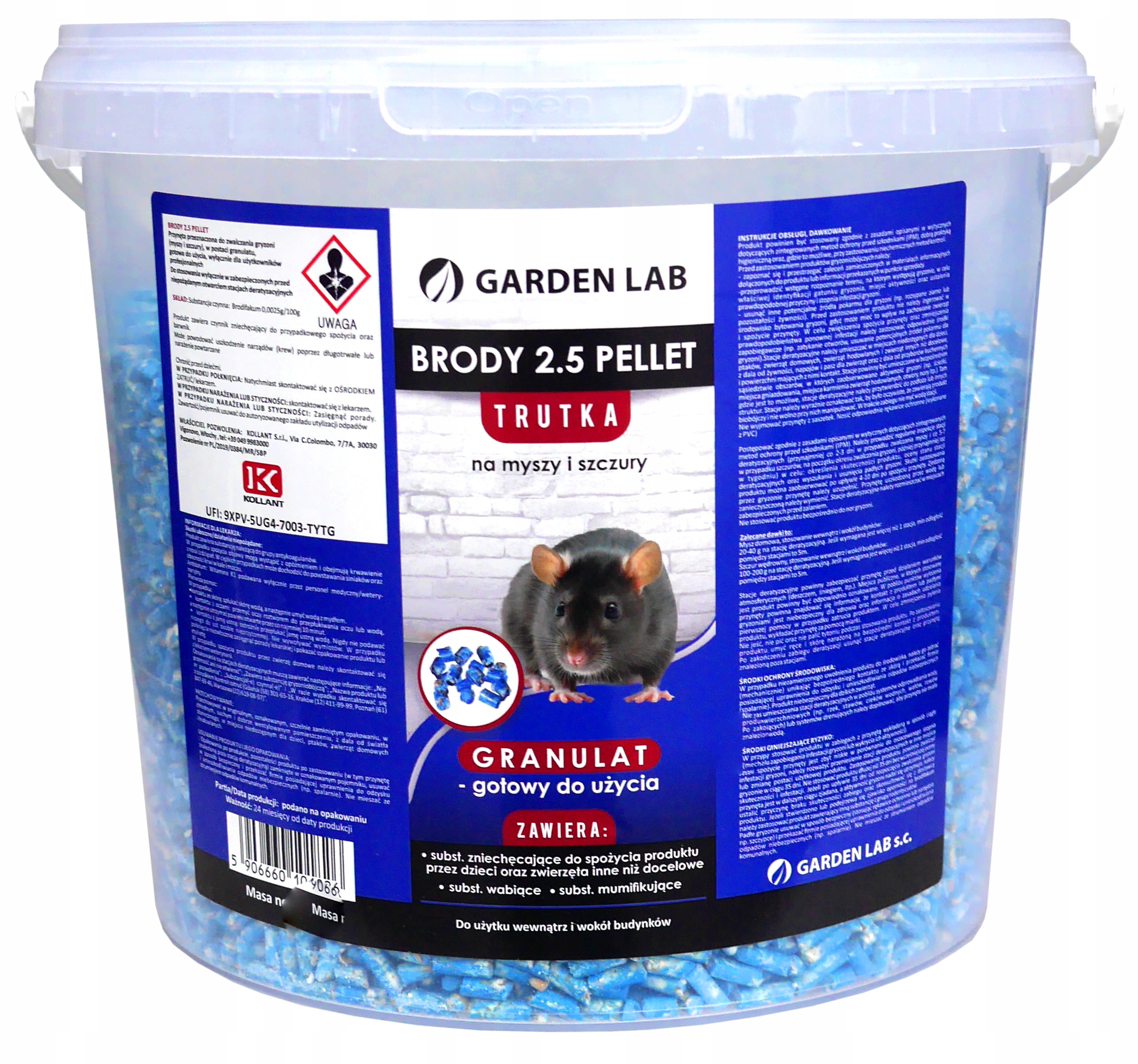 

Granulat Trutka Na Myszy Szczury Brodifakum 1KG