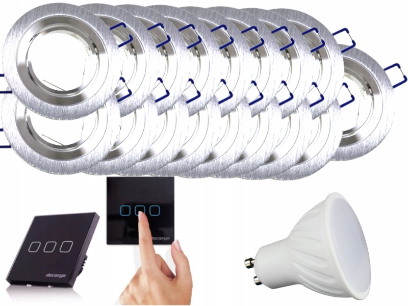 Sada Halogenové Led svítidlo 17x Vypínač +Žárovky