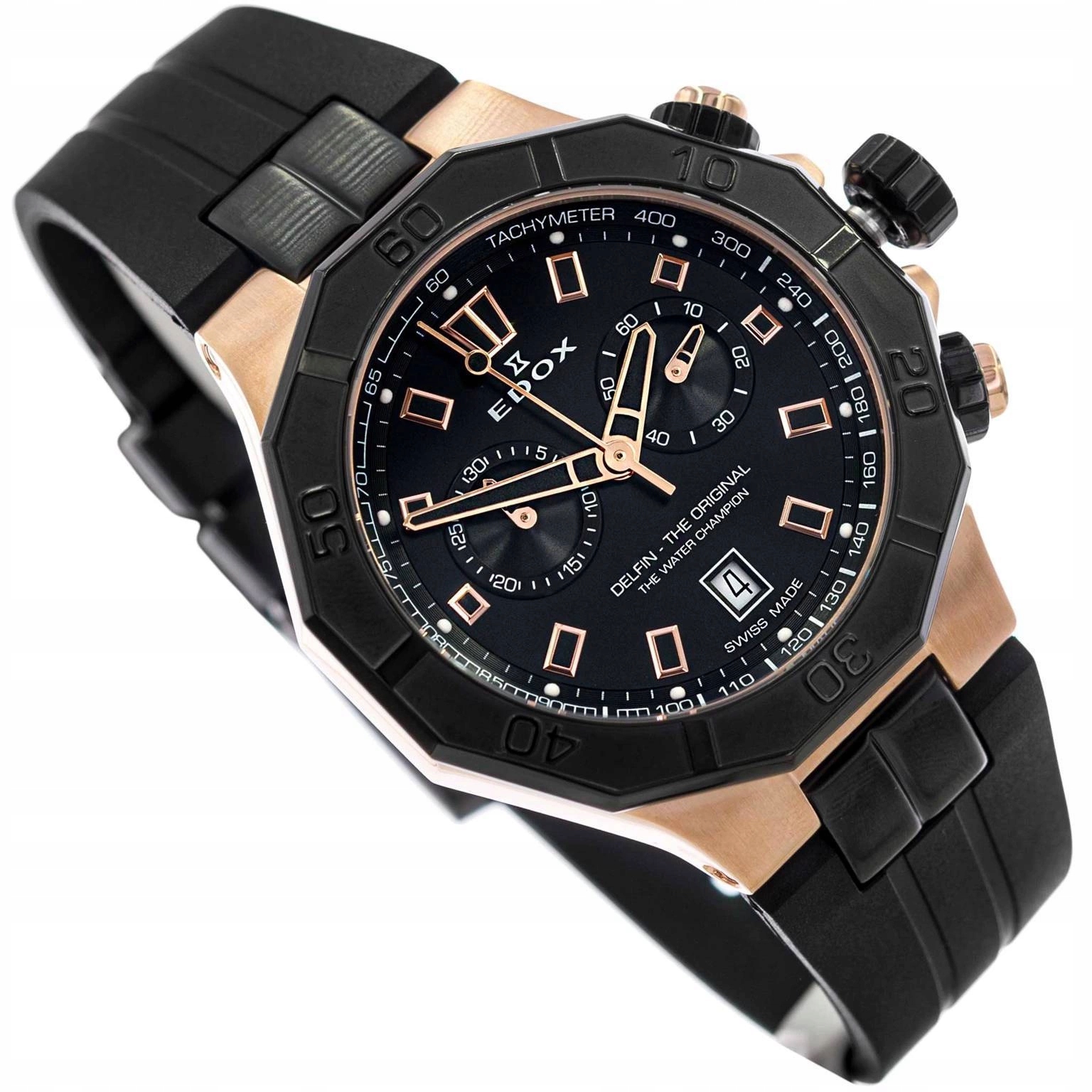 Pánské Hodinky Edox 10113 37 Rnca Nir Delfín Stopky