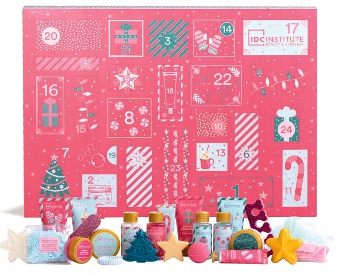 IDC Adventní Kalendář Svátek Sada Kosmetiky Na Obličej A Tělo Do Koupele
