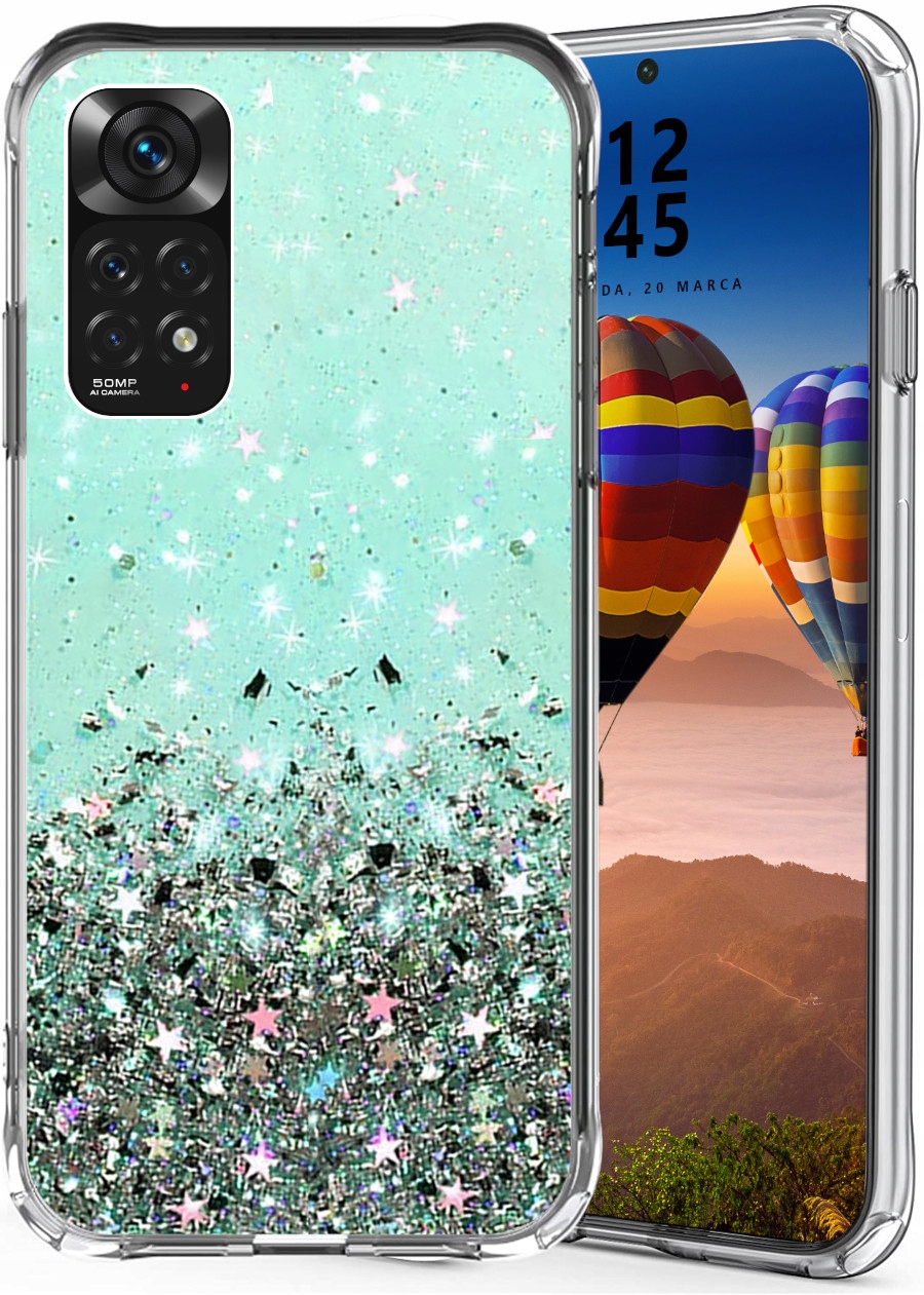 ETUI CASE BROKAT + SZKŁO DO REDMI NOTE 11 / 11S Dedykowany model Xiaomi Redmi Note 11 4G / 11S