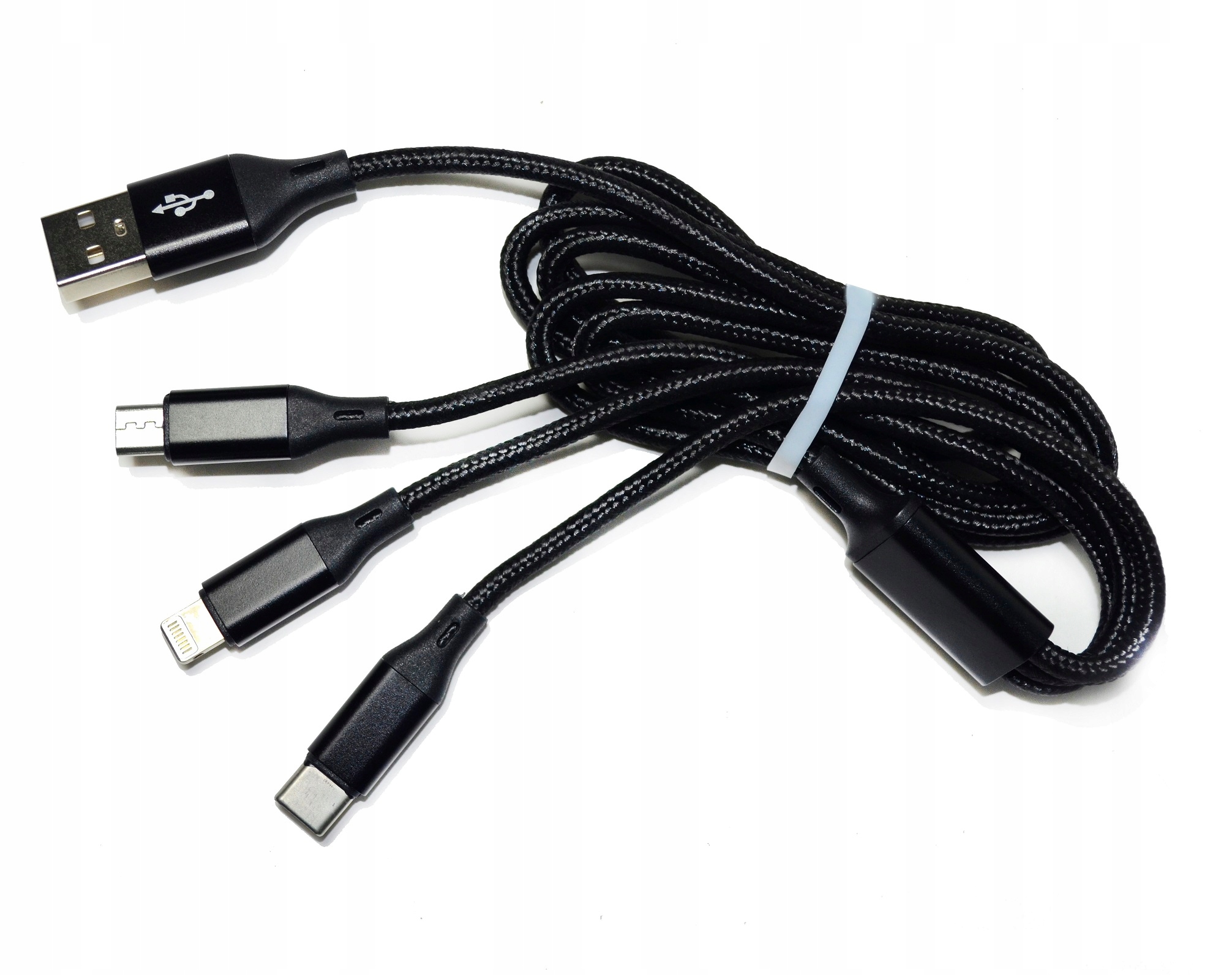 

Kabel Usb 3w1 Usb-c/ Micro Usb/ Lightning 1m