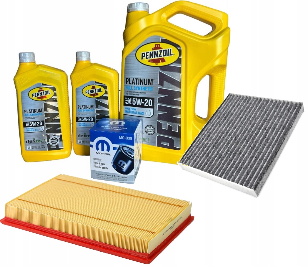Pennzoil Platinum Full Synthetic 5W20 7L sada filtrov Ram 5.7 2014-2026