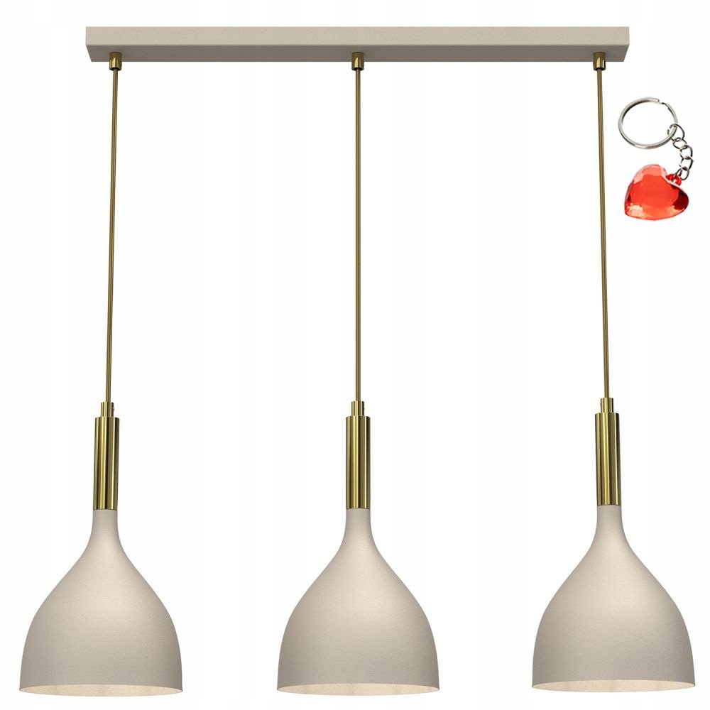 Trojitá závesná lampa nad stôl Noak 4006 Luminex