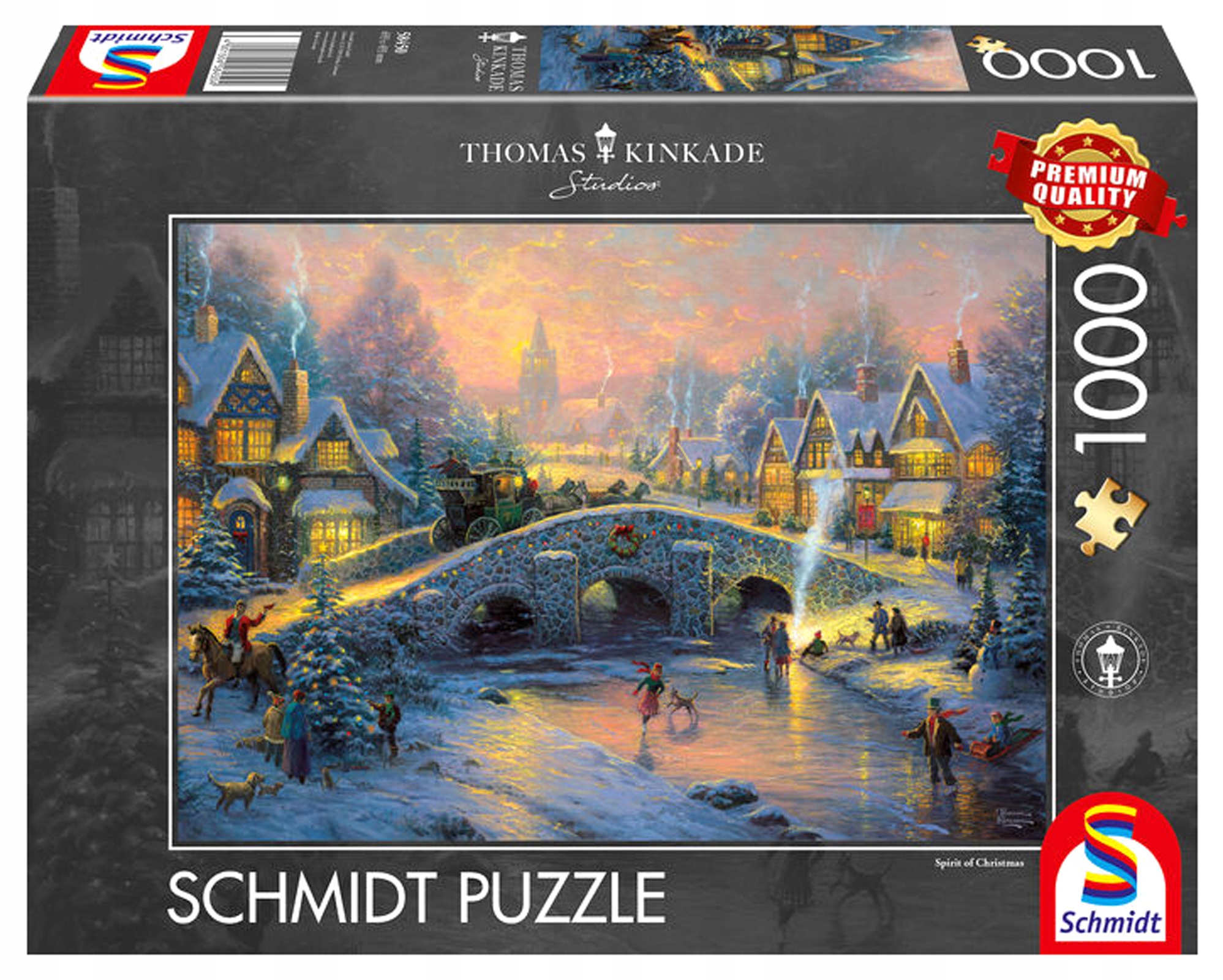 

Pq Puzzle 1000 Kinkade Duch Bożego Narodzenia