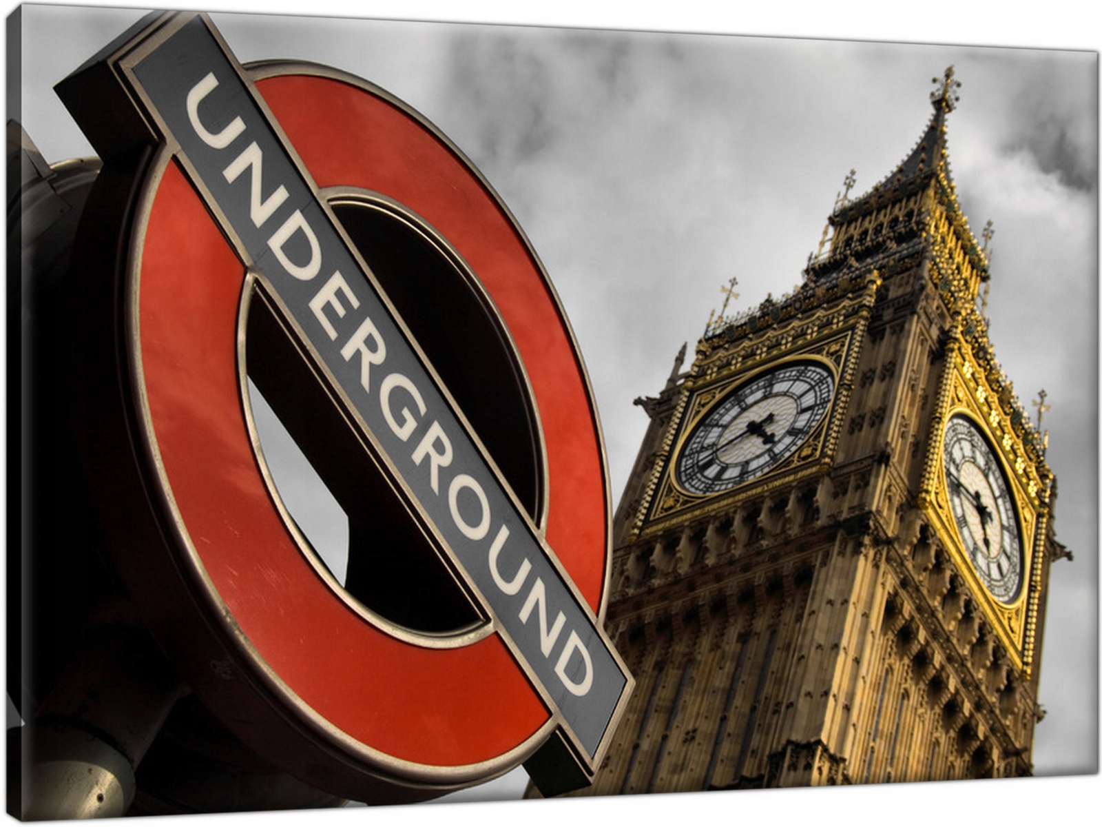 

Tryptyk Big Ben Underground 60x40 Obraz na płótnie