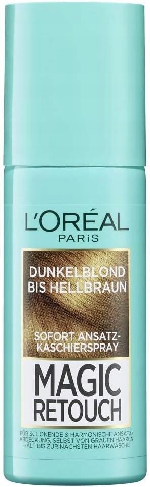L'Oréal Paris Magic Retouch aerosol tmavý blond světle hnědý 3 sekundy