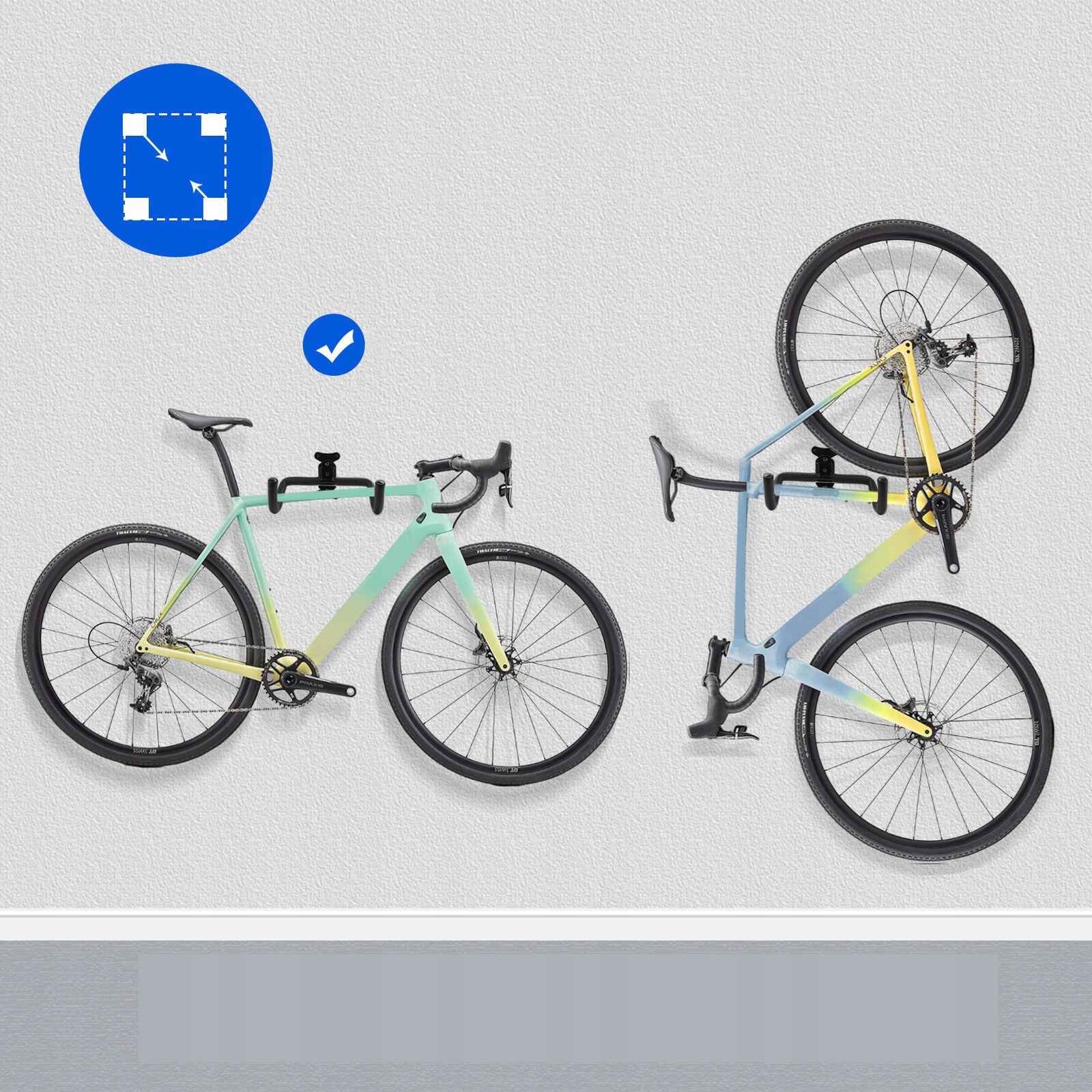 Uchwyt Ścienny do Roweru, Stojak na Rowery na Ścienny, Hak Rowerowy Ścienny Model Wieszak Ścienny na Rower