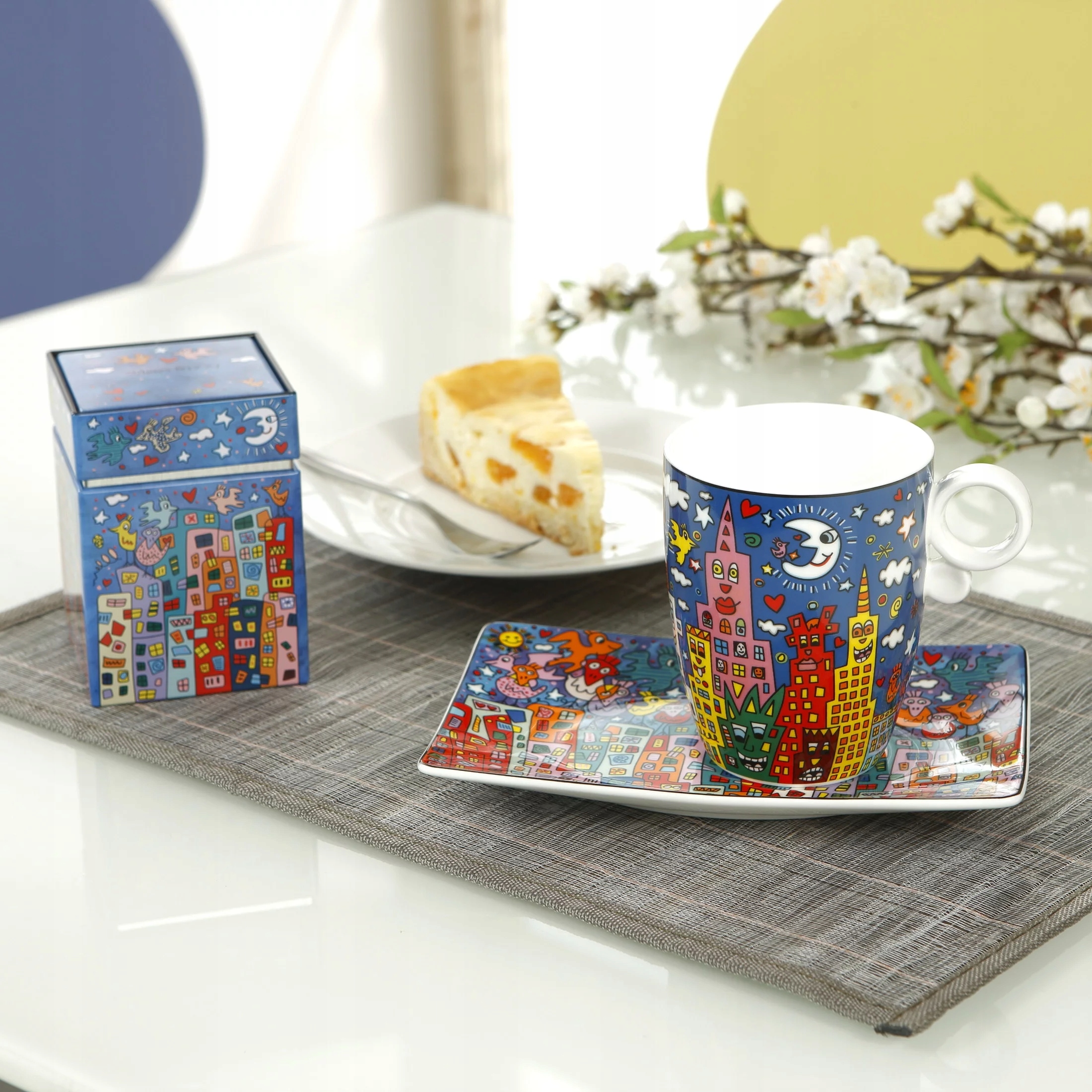 Hrnček s podšálkou J.Rizzi My New York City Nihght Goebel