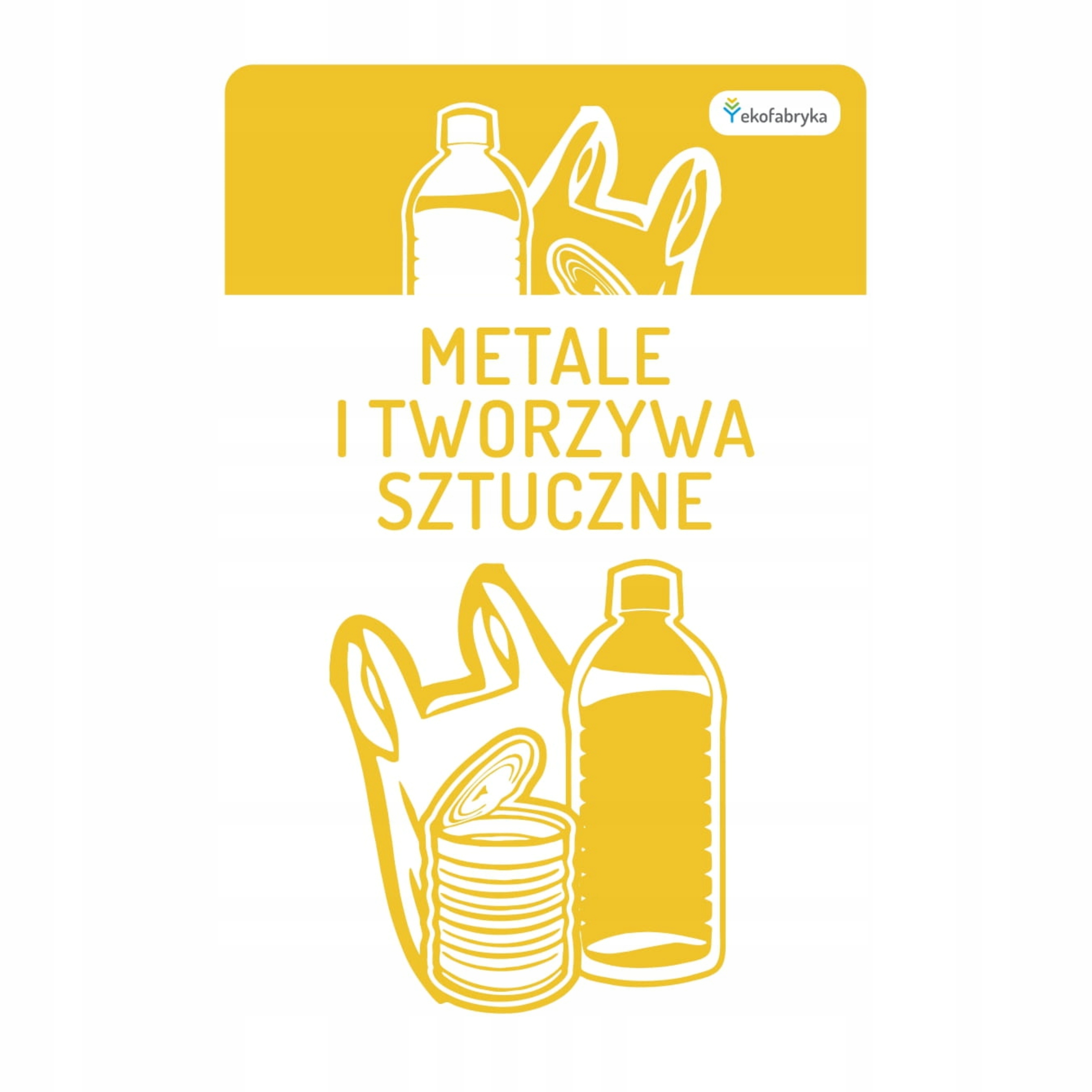 

Naklejka na kosz Segregacja śmieci 10x15cm Plastik
