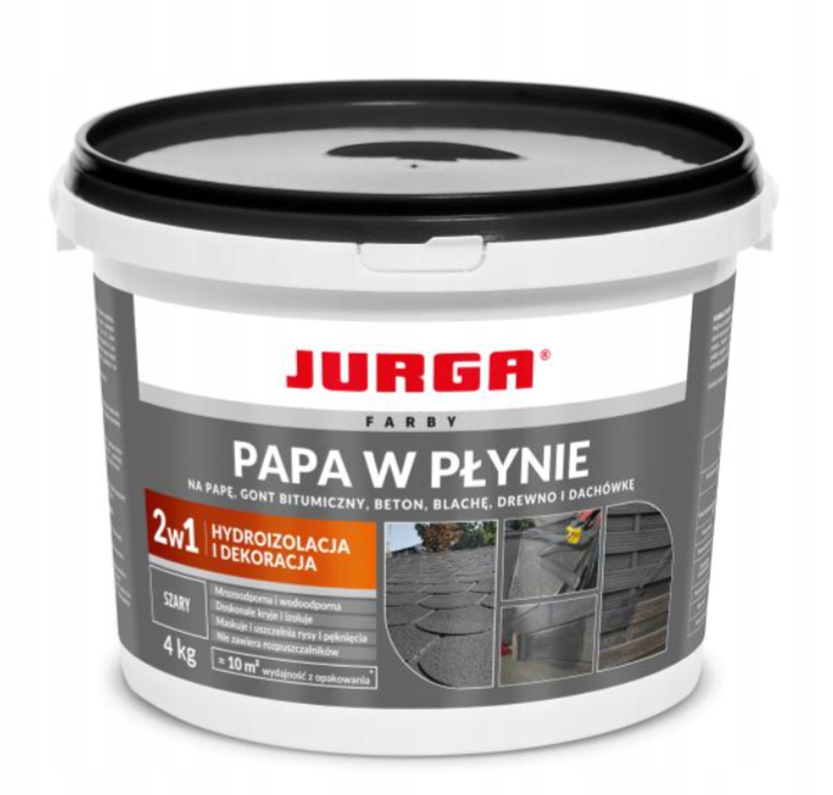 Jurga papa w płynie 4kg Szary Wodoodporna Ochronna