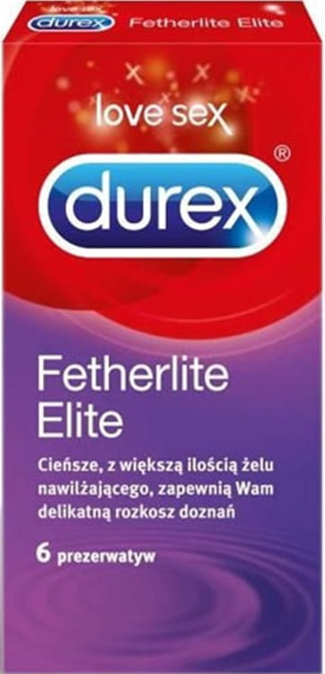 

Prezerwatywy Durex Fetherlite Elite 6 szt Cienkie
