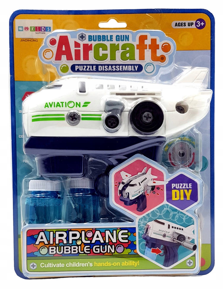 PISTOLET NA BAŃKI MASZYNA SAMOLOT DO BANIEK + PŁYN Rodzaj pistolet