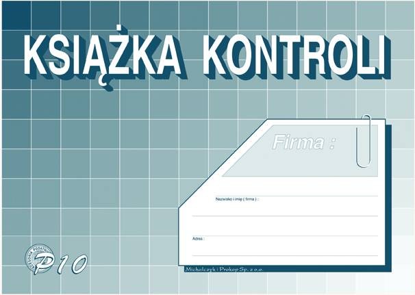 

Książka kontroli A5 M&p P10