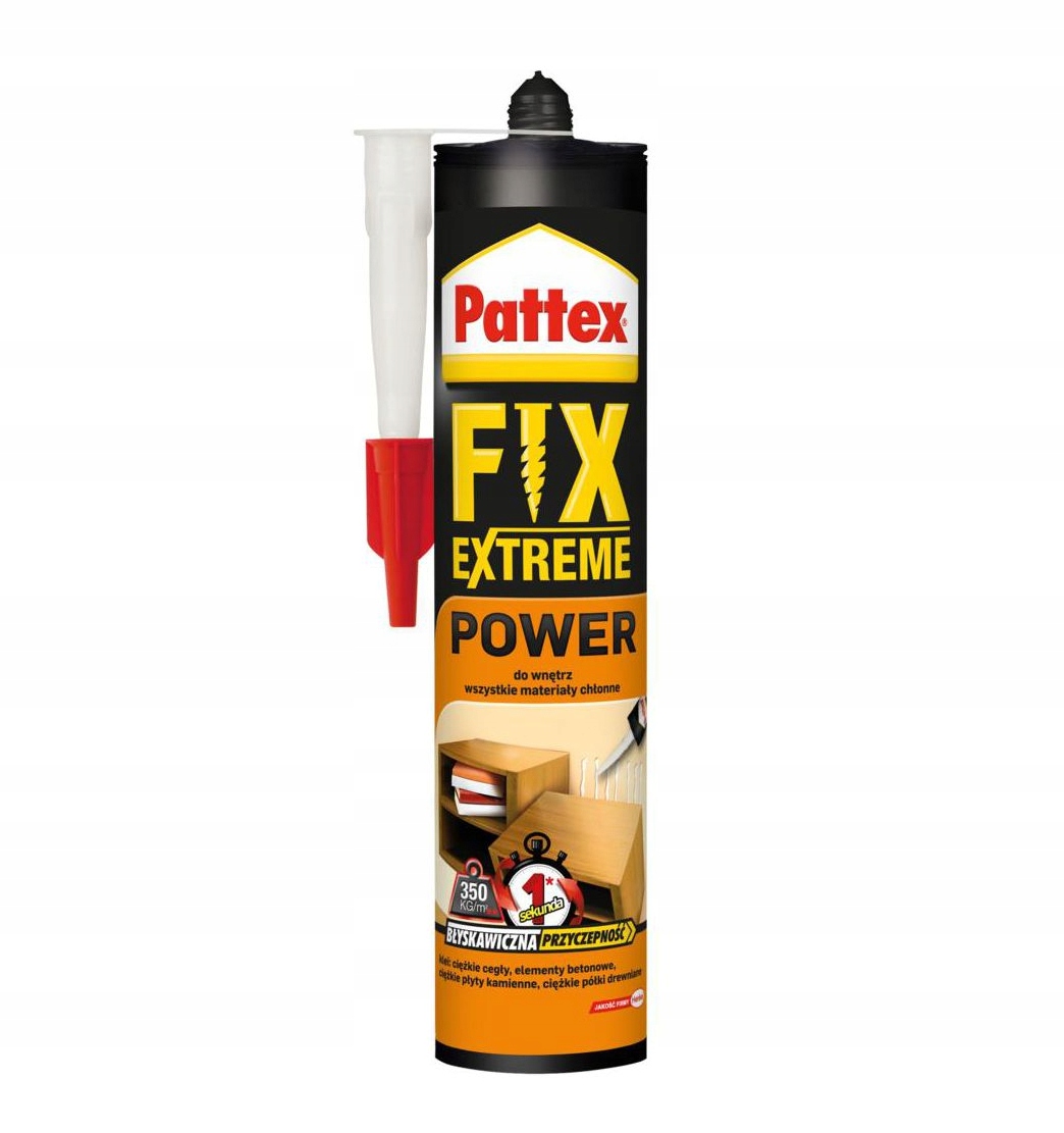 

Klej Pattex Fix Extreme Montażowy Wytrzymuje 350KG