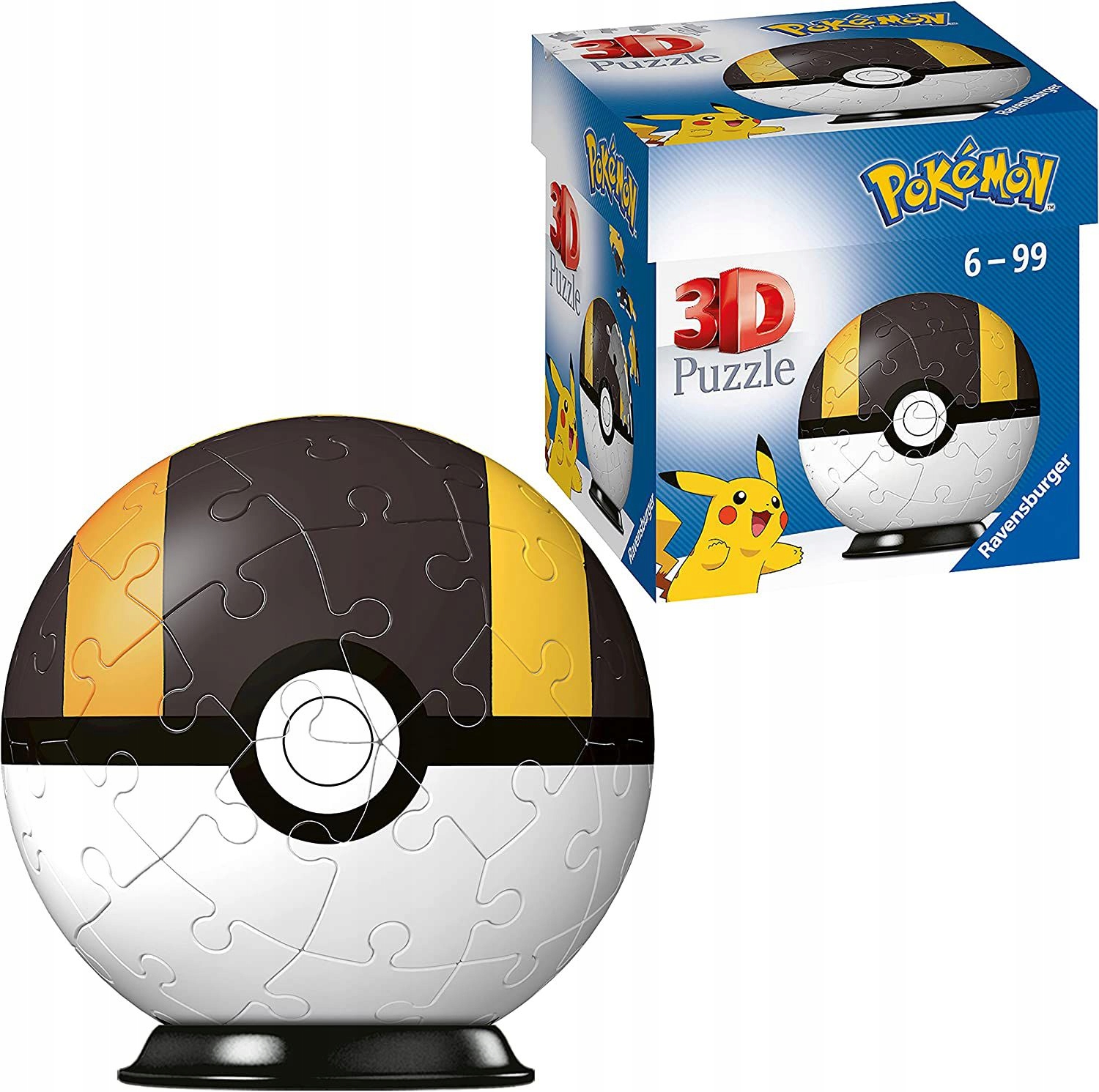 

Ravensburger 3D 54 El. Kula Pokemon Czarna (puzzle