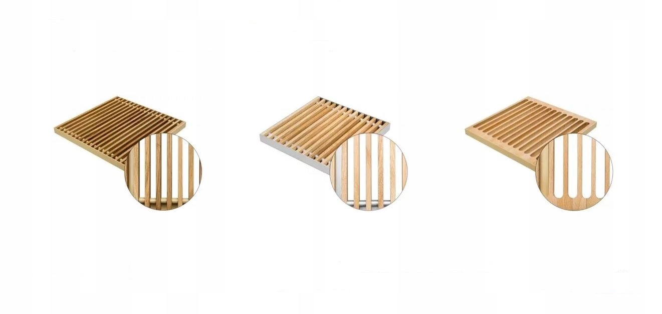 REGULUS QUATTROVENT grzejnik+podest DĄB KOŚĆ 100cm Głębokość 100 mm