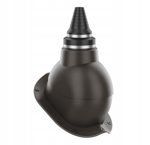 Anténní přechod, těsný přechod na plechovou střešní krytinu Tmavě Hnědá 8019