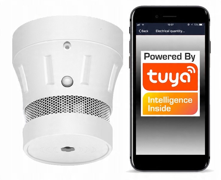 

Czujnik detektor sensor dymu WiFi Tuya Smart