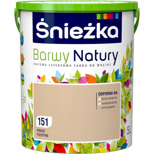 Farba do ścian Barwy Natury 5l 151 Kwiat Pustyni