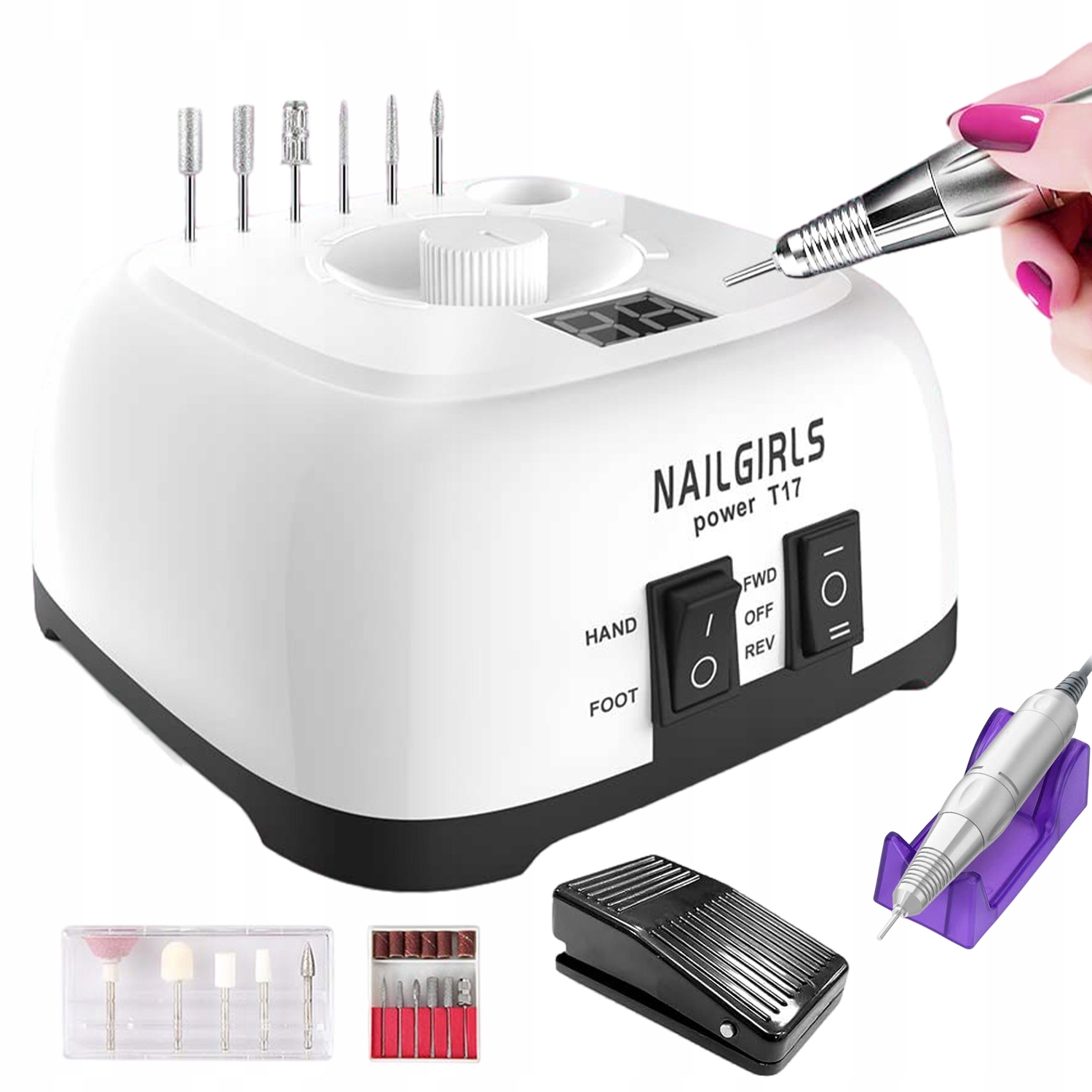 Bruska Na Nehty Manikúra Pedikúra Profesionální Výkonná Pedál