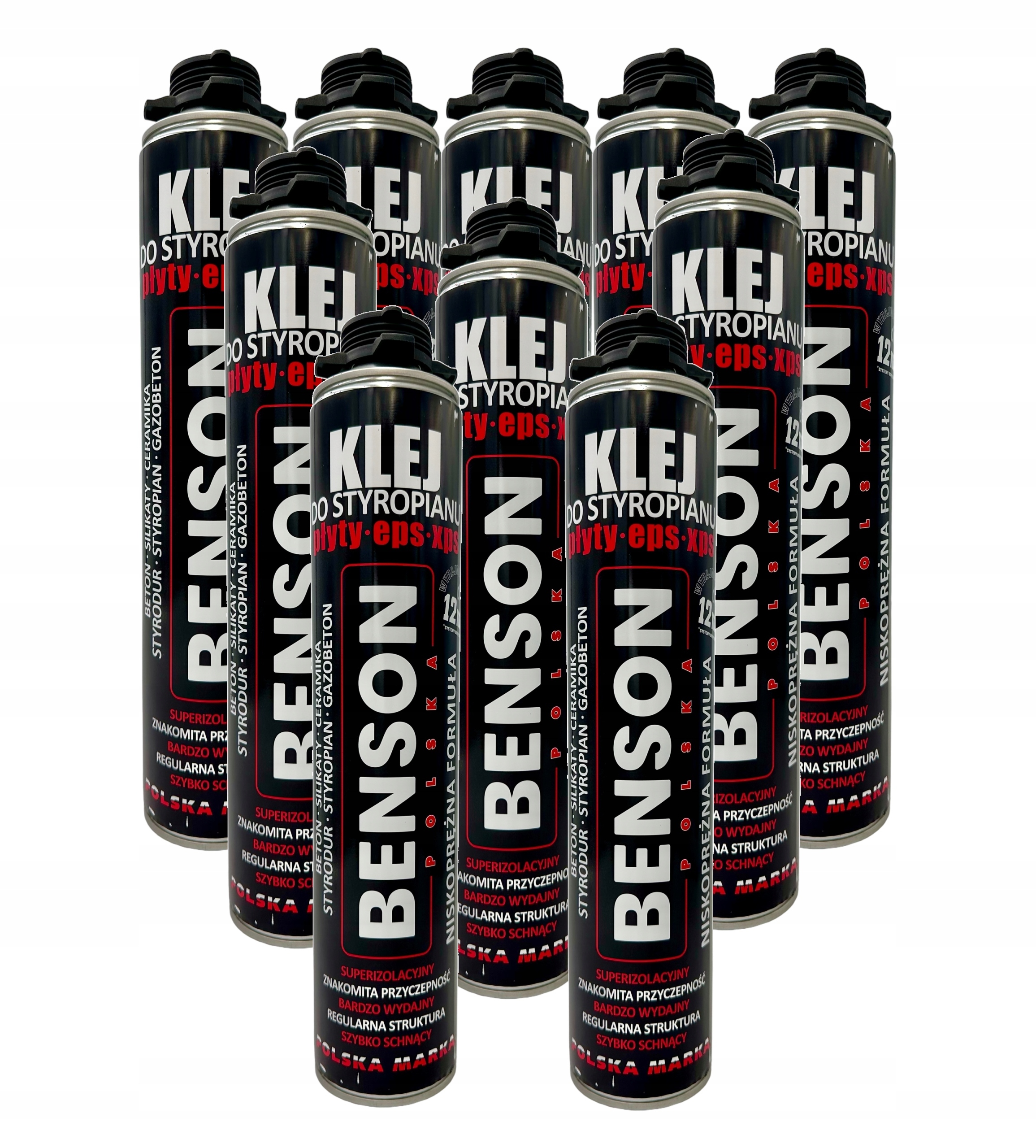 BENSON PIANO KLEJ DO STYROPIANU EPS XPS W PIANCE PIANA PIANOKLEJ 750ML 10SZ