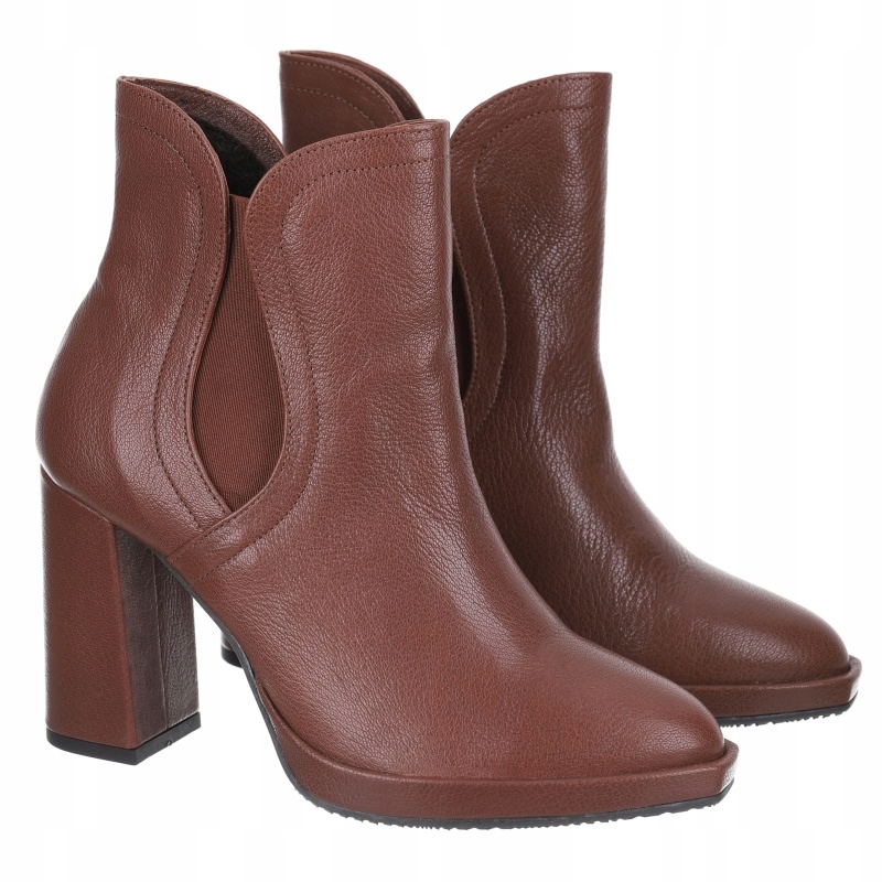 Dámské kotníkové boty kožené Aspena Kor 2583 RUDY453 VEL.38