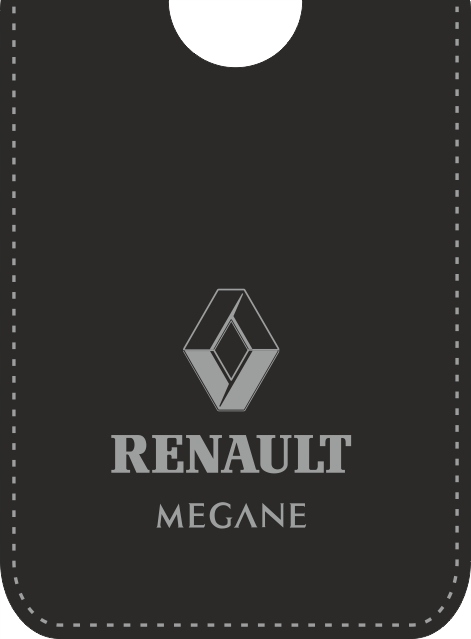 

Etui skórzane do kart Renault Megane czarne